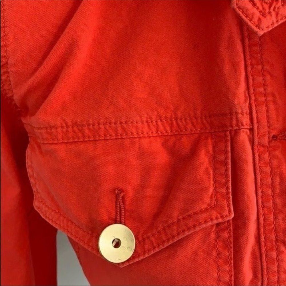 Cabi Red Taylor Ruffle Back Jacket - Picture 7 of 10